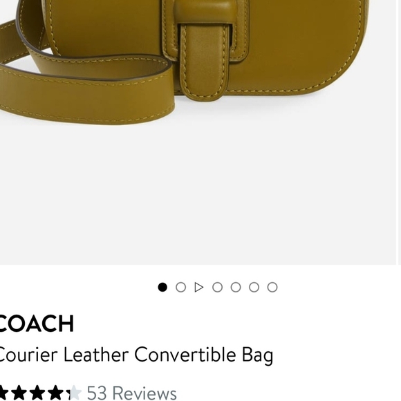 Coach Courier Leather Bag, Citron - Picture 11 of 11